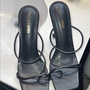 Fashion Nova Elegant Black Heels